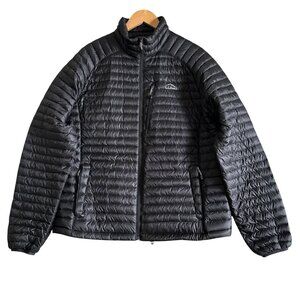 L.L. Bean Mens Sz Large Black Ultralight 850 Down Sweater Jacket